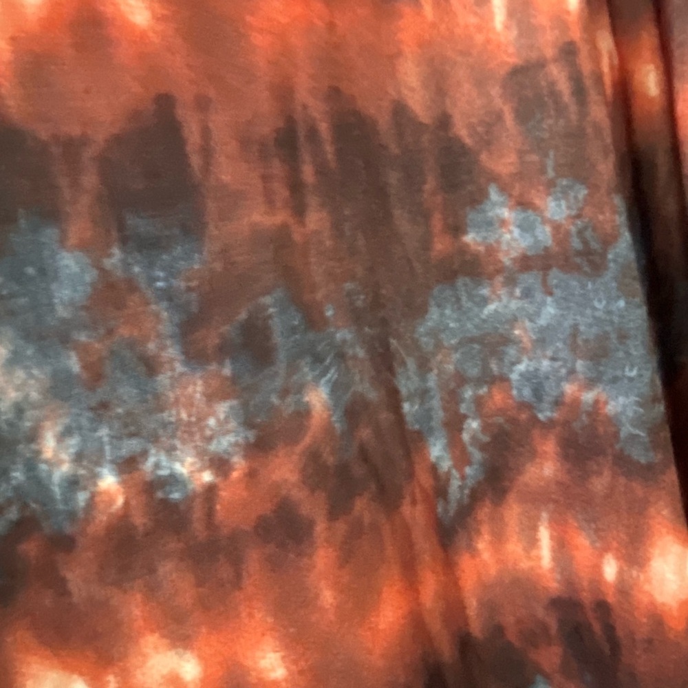 LuLaRoe 2XL Skirt High Low Tie Dye Foldover Waist Boho Stretch Flowy - Picture 4 of 6